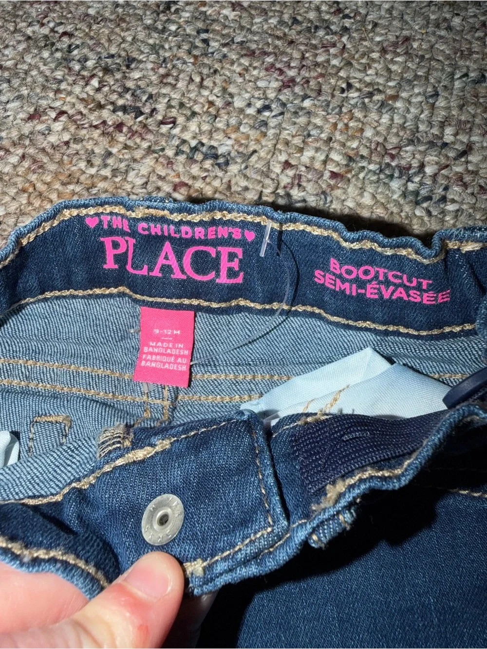 The Children's Place Dark Blue Bootcut Denim Jeans
